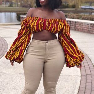 ofuure Tops - Ofuure Ankara Top ofuure Tops - Ofuure Ankara Top